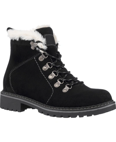 Gc Shoes Tinsley Faux Fur Lined Hiker Boot In Black