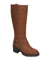 Bella Vita Lorielle Womens Leather Block Heel Mid-calf Boots In Tan