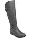 KAREN SCOTT LEANDRAA EXTRA WIDE-CALF RIDING BOOTS, CREATED FOR MACY'S