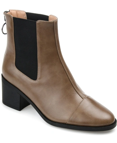 Journee Collection Women's Nigella Chelsea Booties In Brown