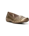 Lifestride Diverse Flat In Soft Gold