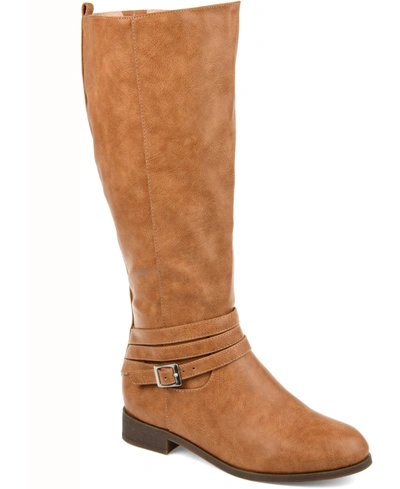 Journee Collection Collection Women's Tru Comfort Foam Extra Wide Calf Ivie Boot In Brown