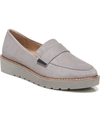 Naturalizer Adiline Platform Slip-on Loafers In Pelican Grey Leather