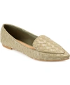 Journee Collection Collection Women's Tru Comfort Foam Misty Flat In Olive