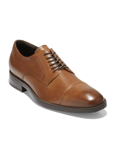 Cole Haan Harrison Grand 2.0 Cap Toe Derby In British Tan