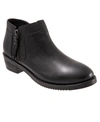 Softwalk Rubi Narrow Double Zip Ankle Bootie In Black/lizard