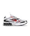 Nike Women's Zoom Air Fire Casual Sneakers From Finish Line In White/team Orange
