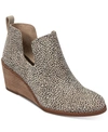 Toms Kallie Womens Suede Cut-out Ankle Boots In Mini Cheetah Suede