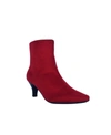 Impo Naja Womens Kitten Heel Bootie Ankle Boots In Scarlet Re