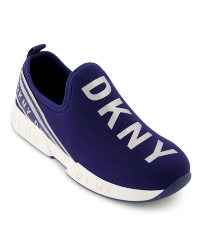 Dkny Little Girls Maddie Slip-on Sneakers In Navy
