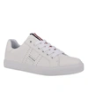 Tommy Hilfiger Lamiss Womens Faux Leather Lifestyle Casual And Fashion Sneakers In White