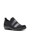 Clarks Women's Collection Sashlyn Edge Slip-on Shoe Women's Shoes In Black Knit