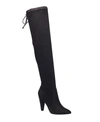 FRENCH CONNECTION WOMEN'S JORDAN CONE HEEL LACE-UP OVER-THE-KNEE BOOTS WOMEN'S SHOES