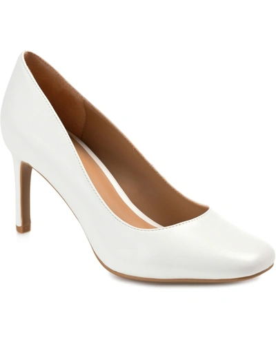 Journee Collection Women's Monalee Pumps In White