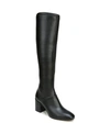 Franco Sarto Tribute Womens Zipper Faux Leather Mid-calf Boots In Black Faux Leather