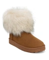 Sugar Panthea 2 Womens Faux Suede Knit Winter & Snow Boots In Cognac Micro