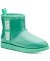 Ugg Classic Mini Waterproof Clear Boot In Tide Pool