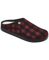 Birkenstock Men's Zermatt Shearling Clog Slippers From Finish Line In Plaid Red