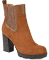 Journee Collection Collection Women's Tru Comfort Foam Islana Bootie In Cognac