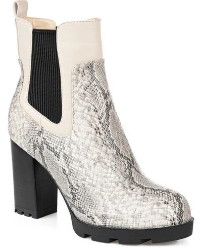 Journee Collection Women's Islana Booties Women's Shoes In Snake