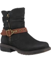 Gc Shoes Codie Faux Fur Buckle Boot In Black