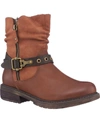 Gc Shoes Codie Faux Fur Buckle Boot In Cognac
