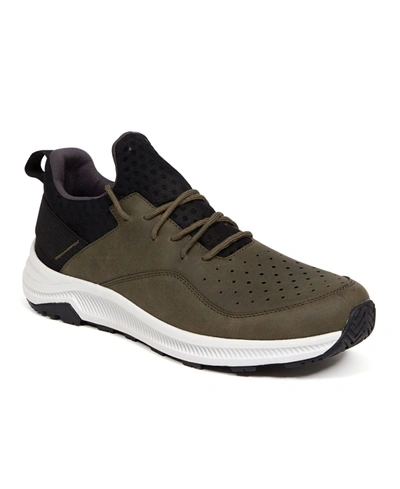 Deer Stags Men's Contour Comfort Casual Hybrid Hiking Sneakers Men's Shoes In Olive/ Black