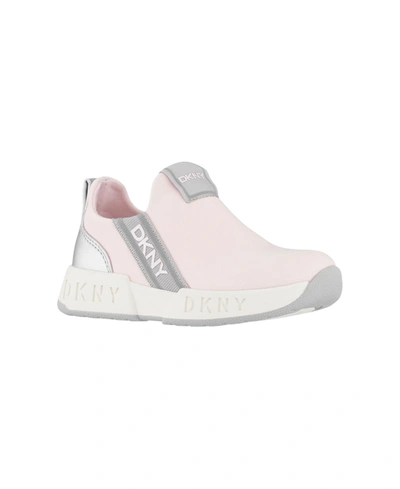 Dkny Toddler Girls Maddie Stripe Sneakers In Blush