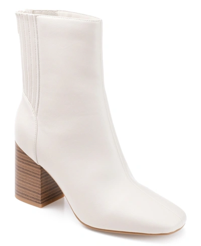 Journee Collection Women's Maize Bootie Women's Shoes In Bone