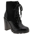 Bcbgeneration Pilas Lace Up Bootie In Black