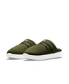 Nike Men's Burrow Slippers From Finish Line In Khaki/volt