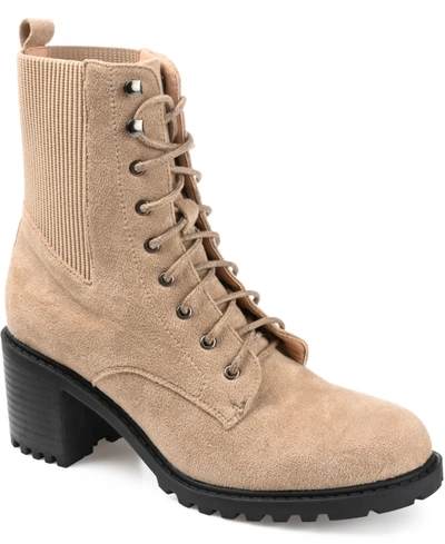 Journee Collection Women's Kassia Boot Women's Shoes In Taupe