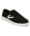 Tretorn A-nyliteca Canvas Retro Tennis Sneakers In Black/white