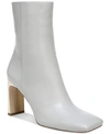 Sam Edelman Women's Anika Square-toe Booties Women's Shoes In Pebble Grey Modern Ivory