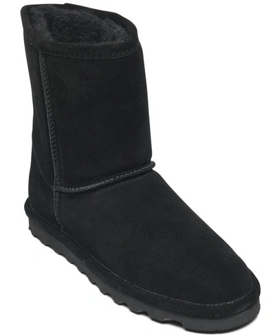 Bearpaw Little Girls Elle Short Boots From Finish Line In Black