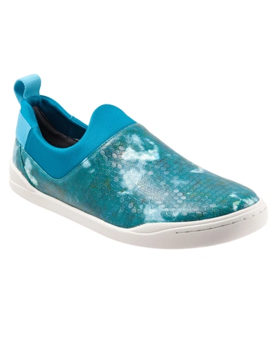 Softwalk Maya Sneaker Clogs In Blue Waves
