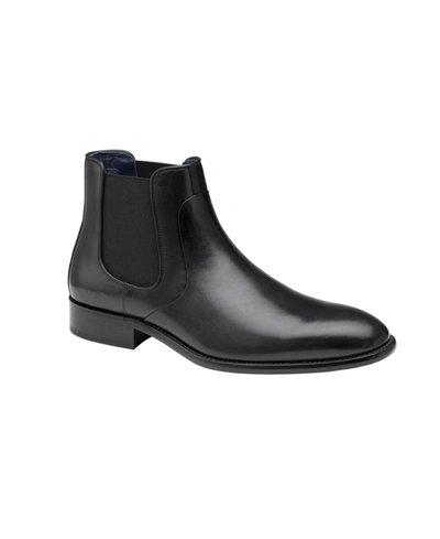 Johnston & Murphy Men's Stockton Leather Chelsea Boots In Black