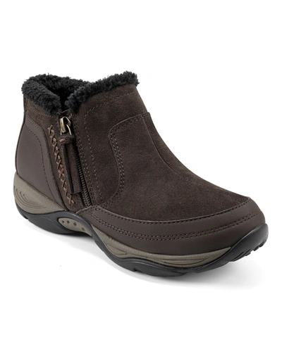 EASY SPIRIT WOMEN'S EPIC COLD WEATHER SIDE ZIP BOOTIES