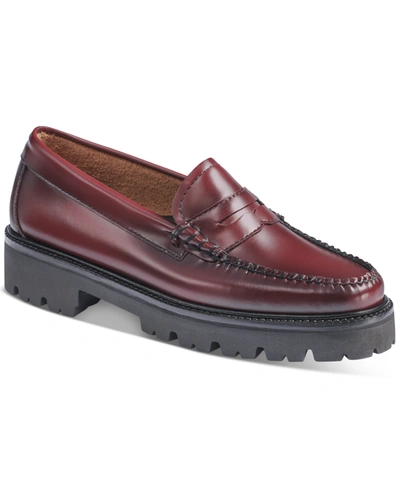 Gh Bass G.h.bass Women's Whitney Super Lug Sole Loafer Flats In Wine