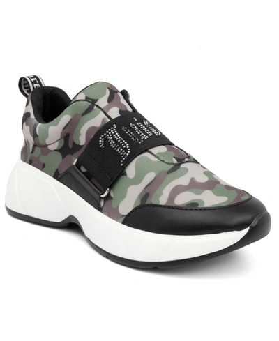 Juicy Couture Women's Above It Slip-on Sneakers Women's Shoes In Camo-g