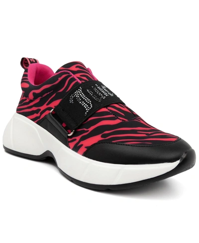 Juicy Couture Women's Above It Slip-on Sneakers In Pink Zebra-pz