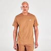 Nike Sportswear Club T-shirt In Brown