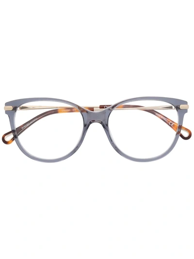 Chloé Square-frame Glasses In Blue