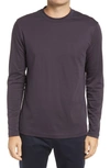 Robert Barakett Georgia Long Sleeve T-shirt In Deep Eggplant