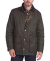 Barbour Hereford Waxed Cotton Jacket In Olive