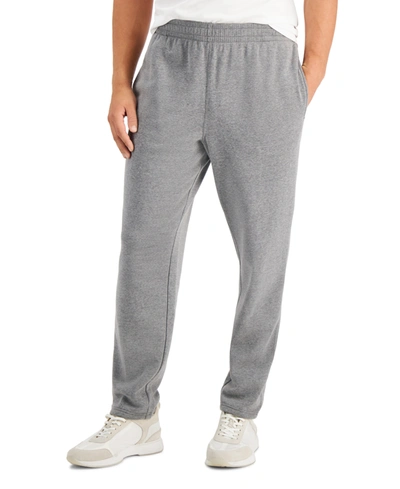 Ideology Men's Solid Fleece Pants, Created For Macy's In Stormy Heather