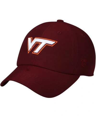 Top Of The World Men's Maroon Virginia Tech Hokies Primary Logo Staple Adjustable Hat