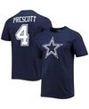 FANATICS MEN'S DAK PRESCOTT NAVY DALLAS COWBOYS PLAYER ICON NAME AND NUMBER T-SHIRT