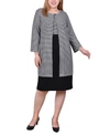 NY COLLECTION PLUS SIZE 2 PIECE JACKET AND DRESS SET