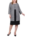 Ny Collection Plus Size 2 Piece Jacket And Dress Set In Allie